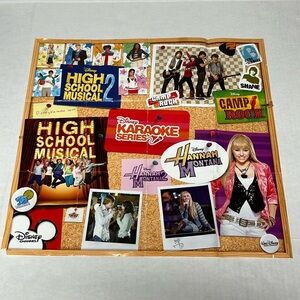 Vintage Disney channel karaoke series Hannah Montana High school musical poster